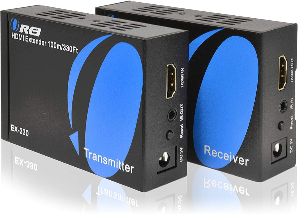 HDMI Extender 4K Balun Over Single CAT6/7 Cable with HDR, IR Control, RS-232, Loop Out, Audio Out D49403