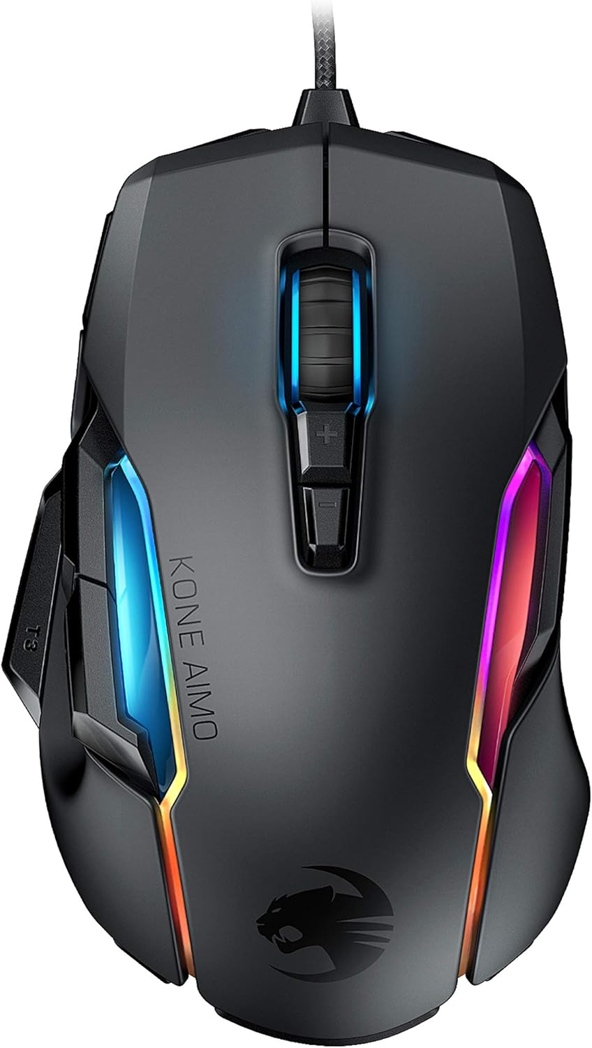 White Ergonomic Wired Gaming Mouse with RGB Lighting V8400