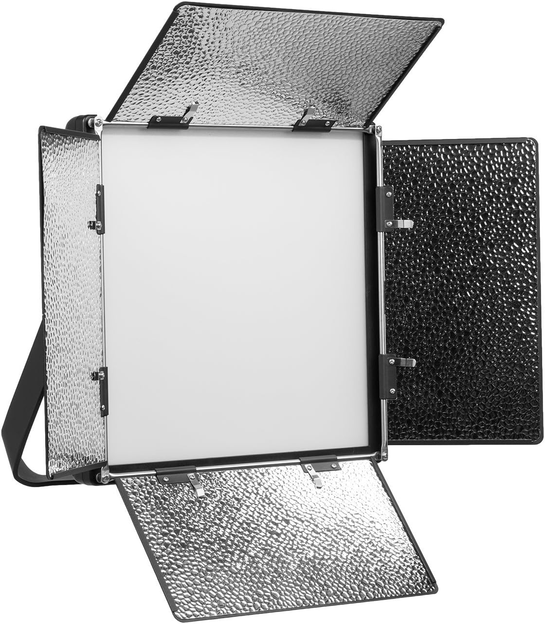 Bi-Color Soft Panel LED Lighting Kit with Barn Doors, Stands and Case W911