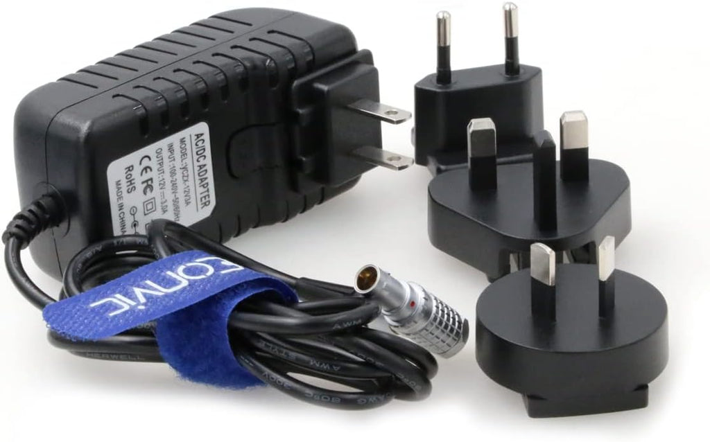 Right Angle 2 Pin to AC Power Adapter Cable with US EU Plugs Pack of 2 R2882