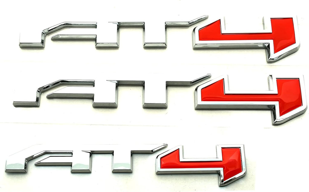 3D Badge Sticker Name Plate Decal with 3M Adhesive (Black Red) M278