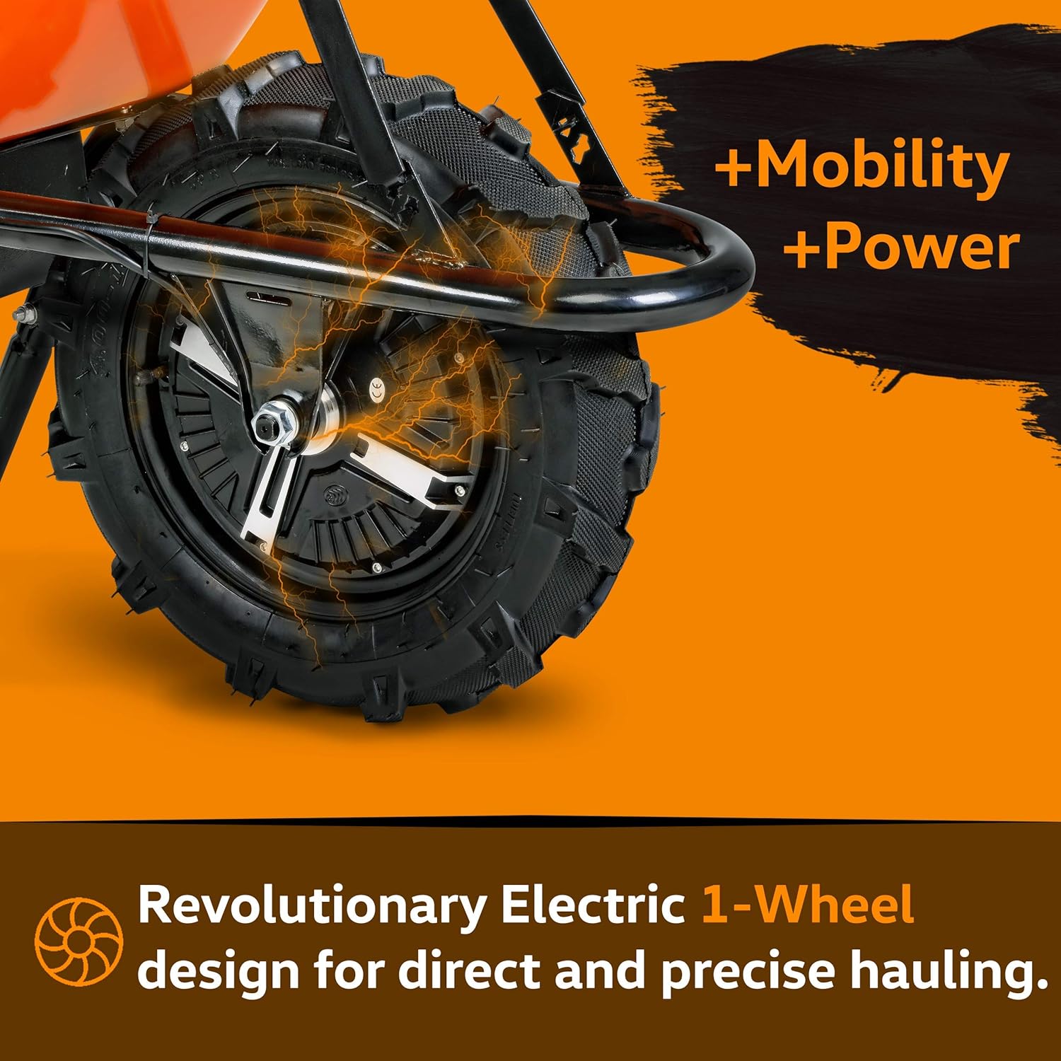 Electric Powered Utility Cart 24V 12Ah 500W 330LBS Capacity Z6955