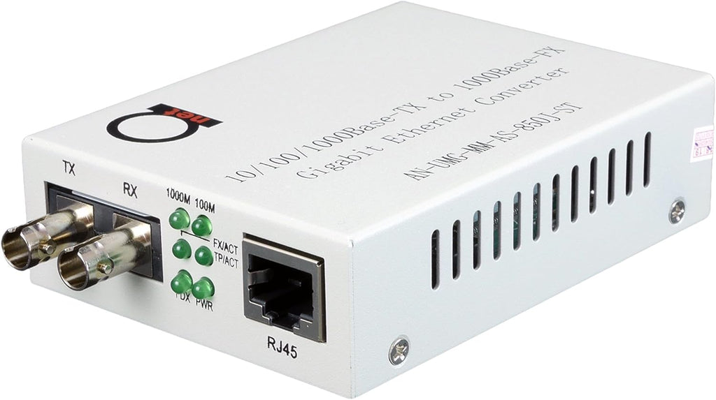 ST Gigabit Fiber Media Converter to UTP Cat5e RJ-45 F78853