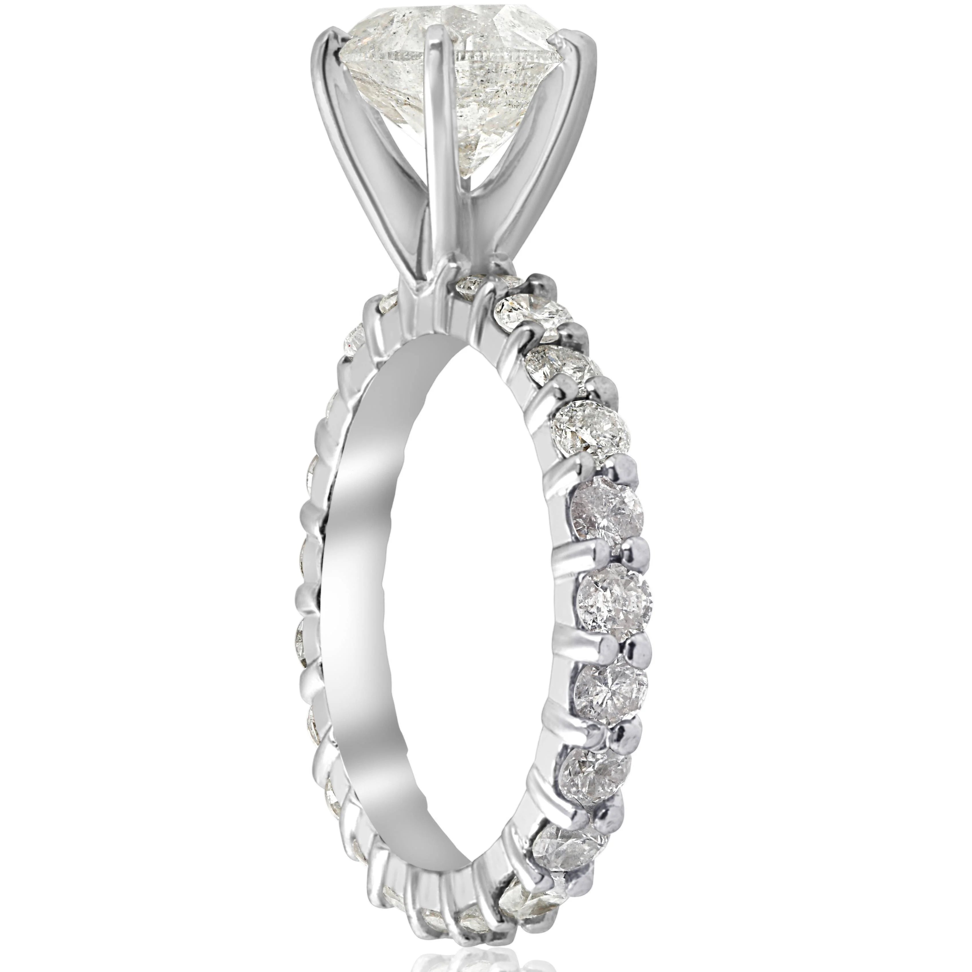 14K White Gold Diamond Eternity Ring B66218
