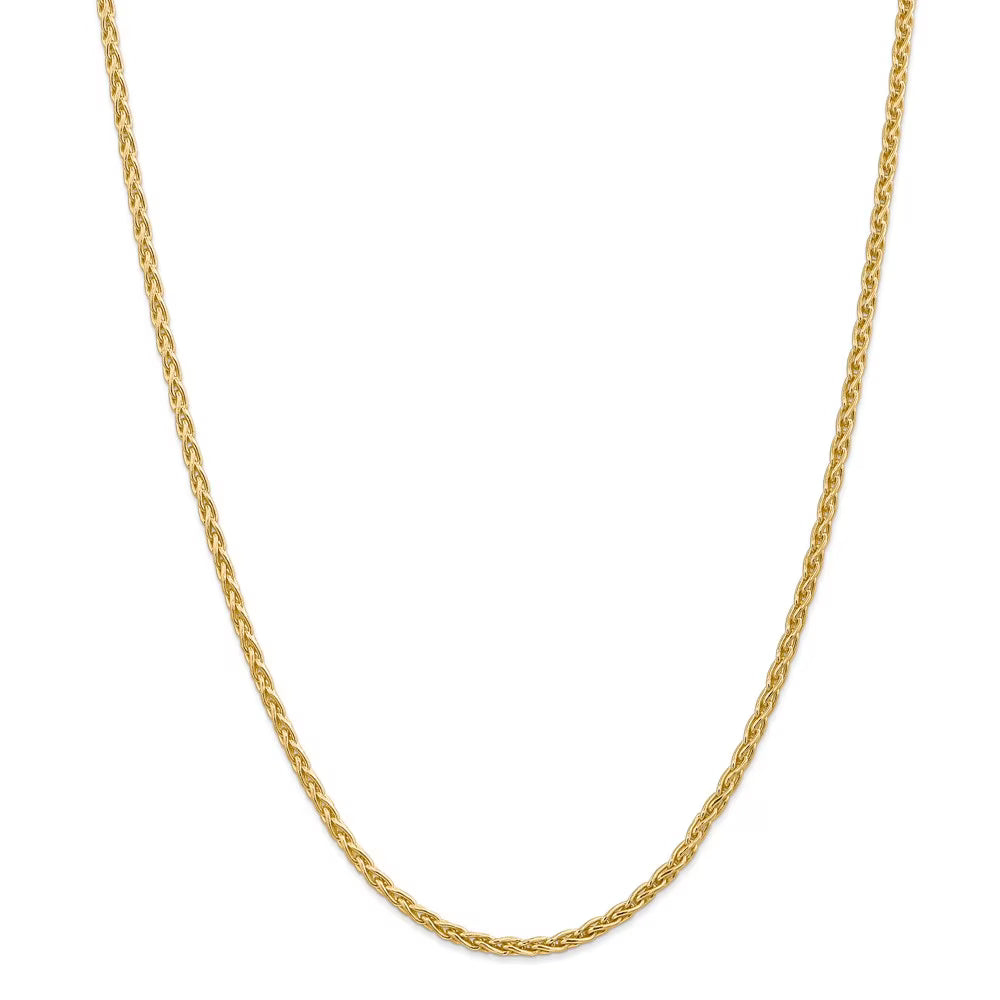 14kt Yellow Gold 16 inch Wheat Chain with Lobster Clasp A53501