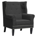 Gray Linen Arm Chair T1817