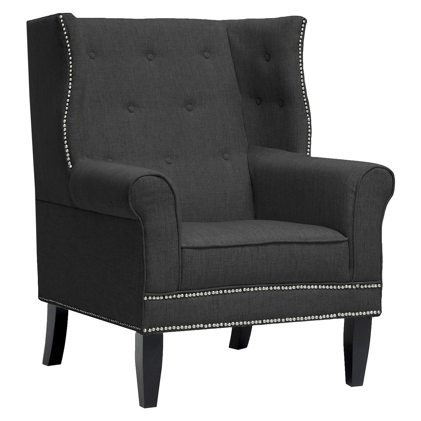 Gray Linen Arm Chair T1817