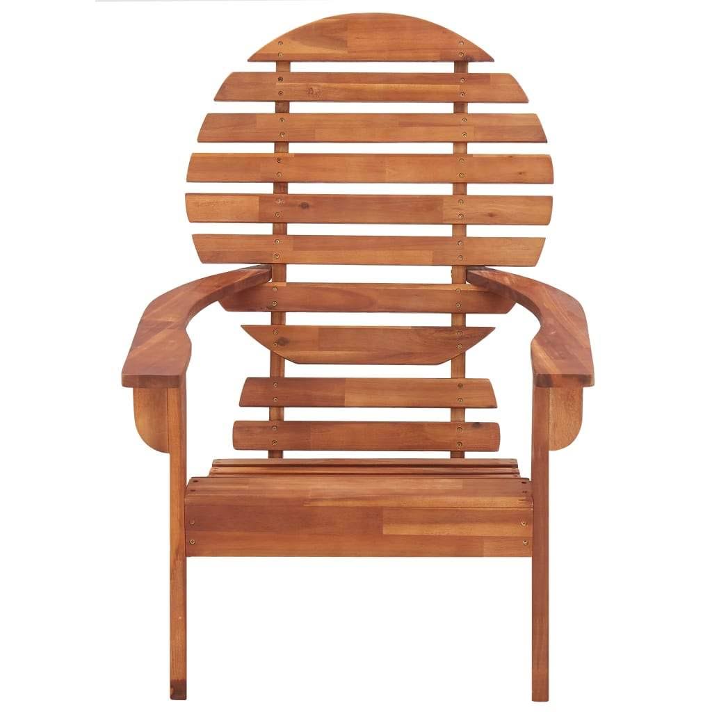 Gray Solid Acacia Wood Adirondack Chair P2185