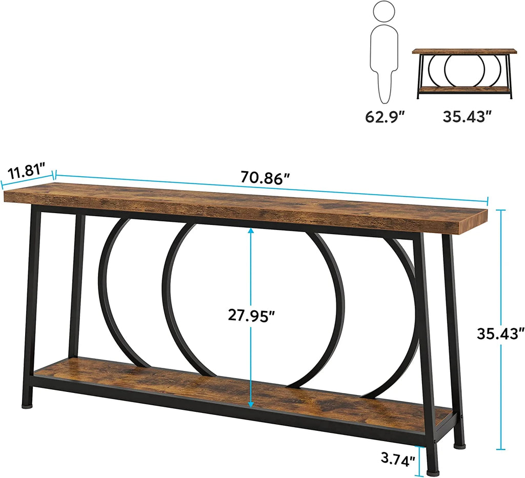 70.9 Inch Console Table with Storage E444517