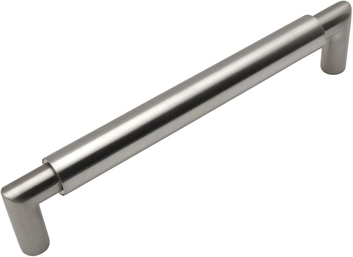 10 Pack Satin Nickel Cabinet Hardware Bar Handle Pull 7-1/2 Inch Hole Centers S9544
