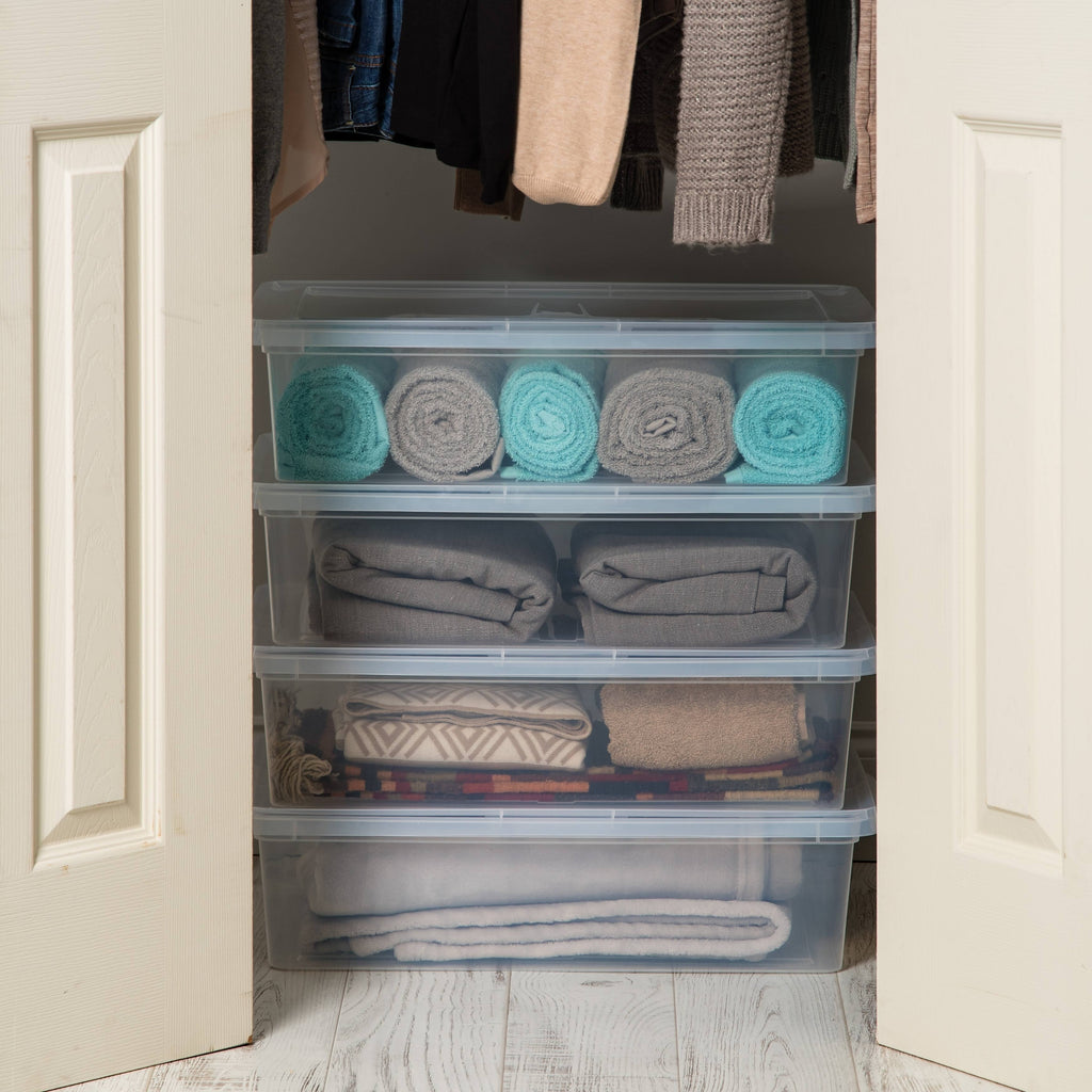 28 Qt Plastic Storage Bin - 10 pack P95722