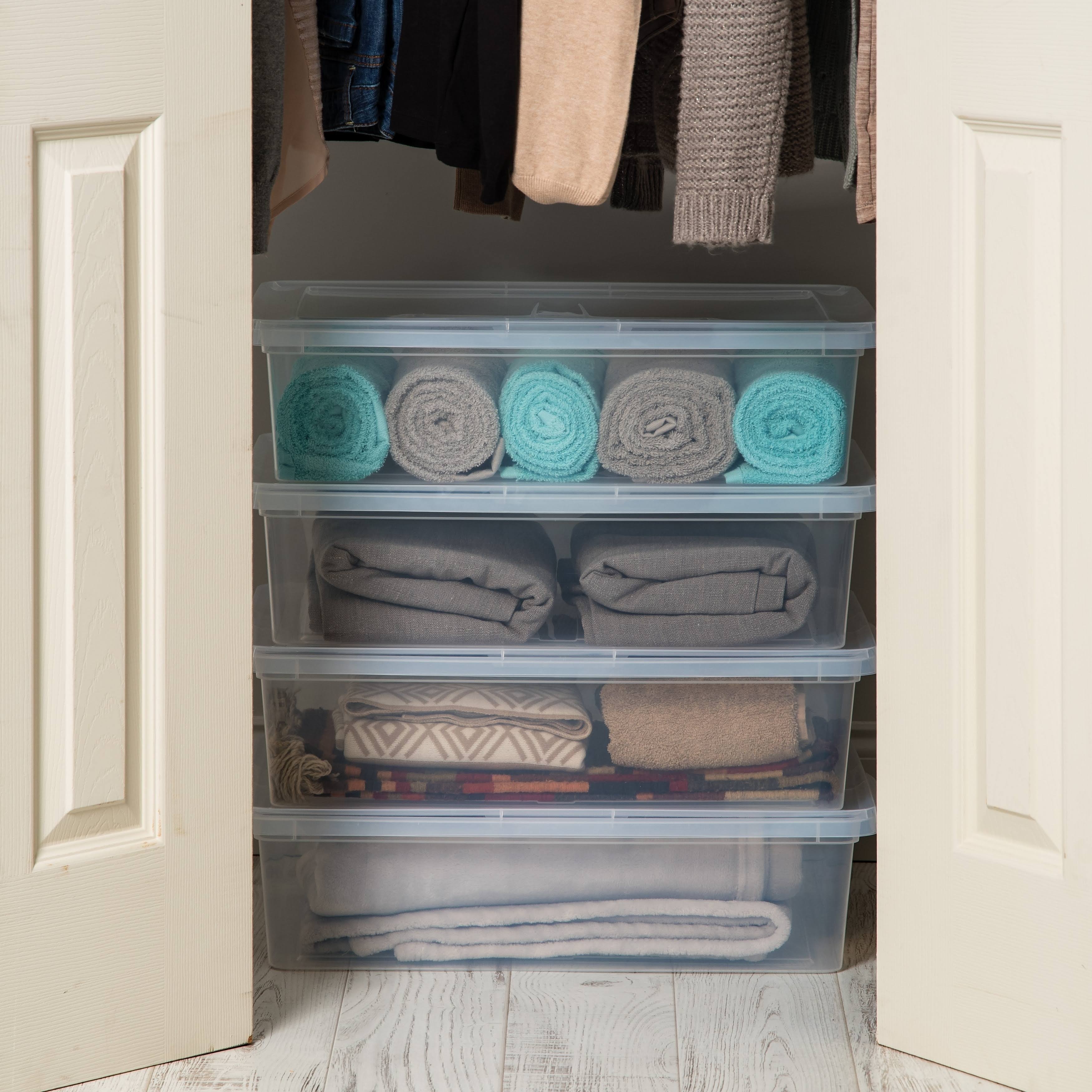 28 Qt Plastic Storage Bin - 10 pack P95722