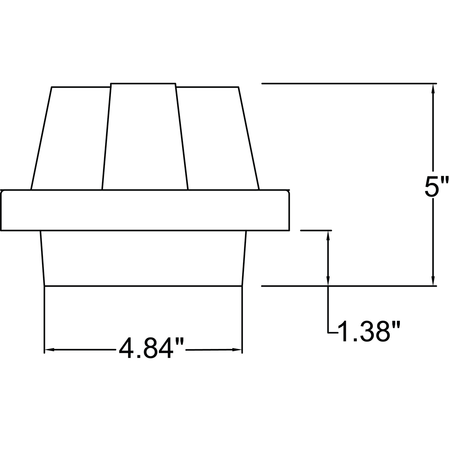Satin LED Bulkhead O638520