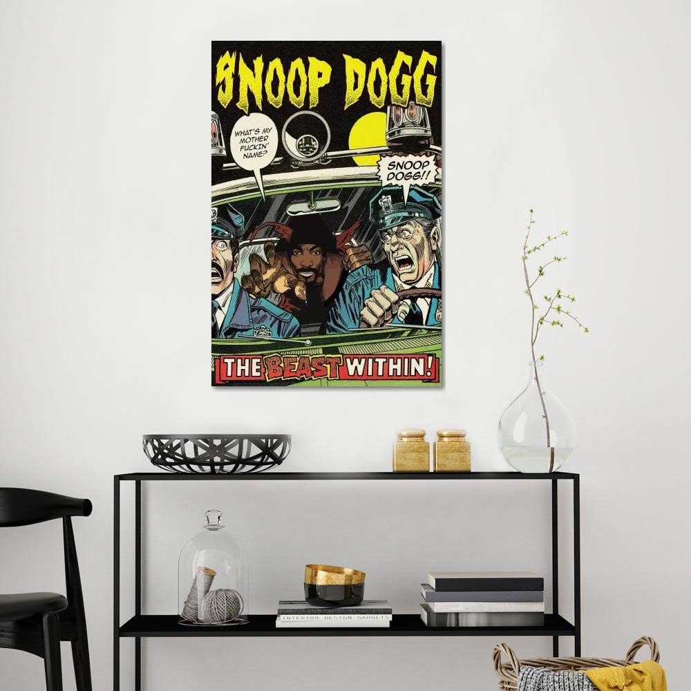 Snoop Dogg Print on Canvas Art B518142