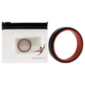 Red-Black Silicone 6mm 2Layer Ring S5231