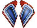 Icon Airflite Helmet Shield Sideplate Covers El Centro Blue Z16826