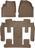 2 Row Tan Floor Mat Liner Set W838