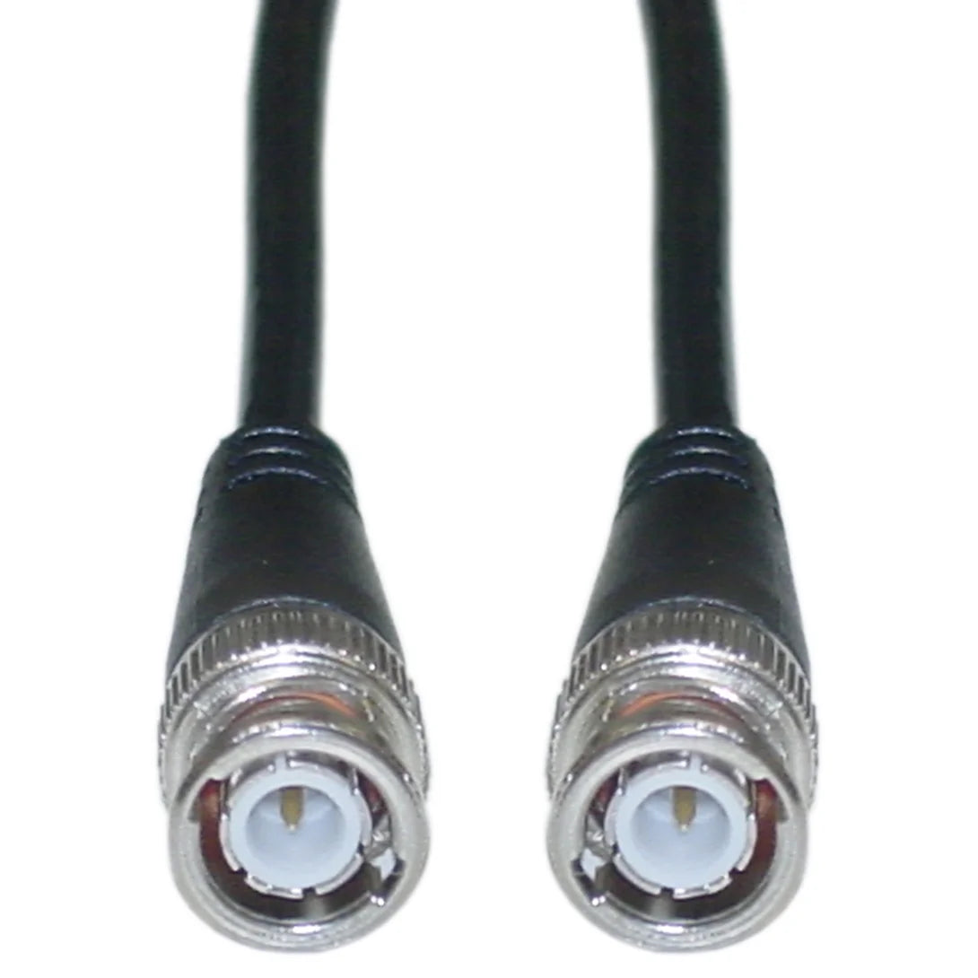 BNC RG58/AU Coaxial Cable, 50 Ohm, Black, 50 Feet D9868