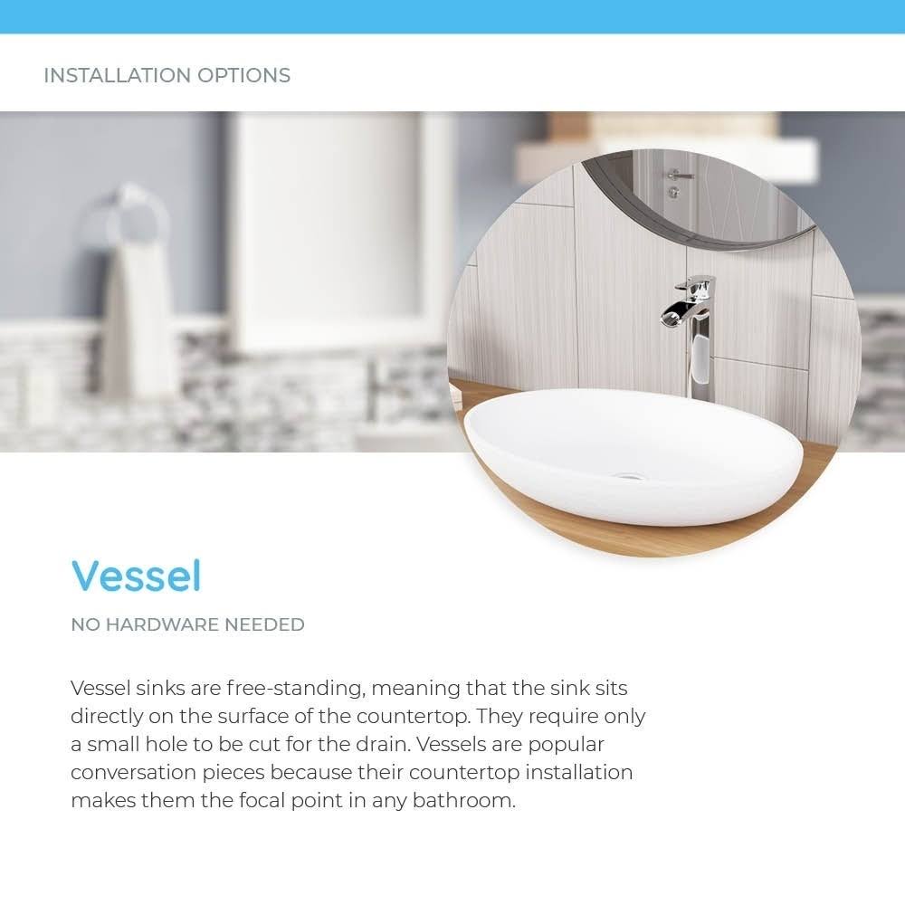 Composite Square Vessel Bathroom Sink with Faucet Q633