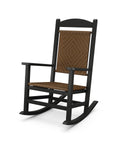 Black Tigerwood Woven Rocker O137