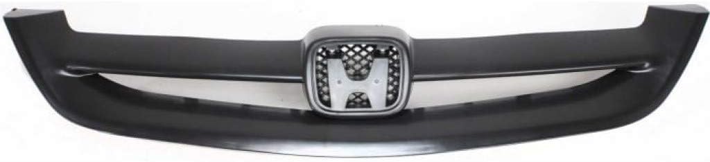 Black Grille Assembly for Honda Civic Coupe Plastic Pack of 2 D804239
