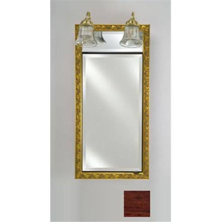 Recessed Single Door Cabinet with Traditional Lights - Arlington Cherry K21221