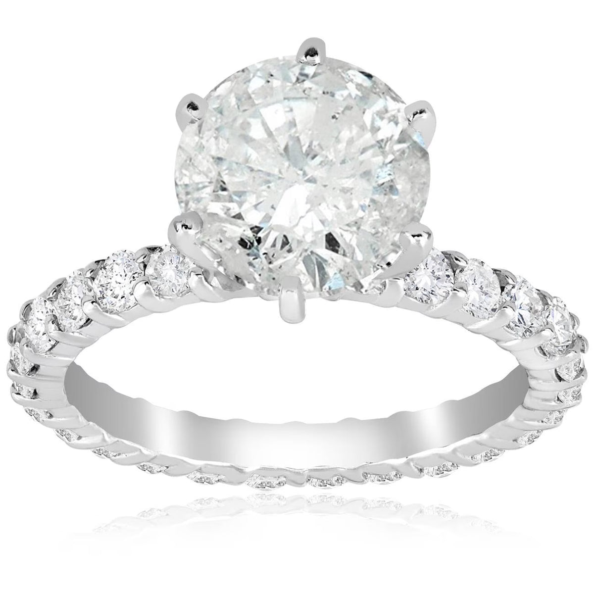 14K White Gold Diamond Eternity Ring B66218