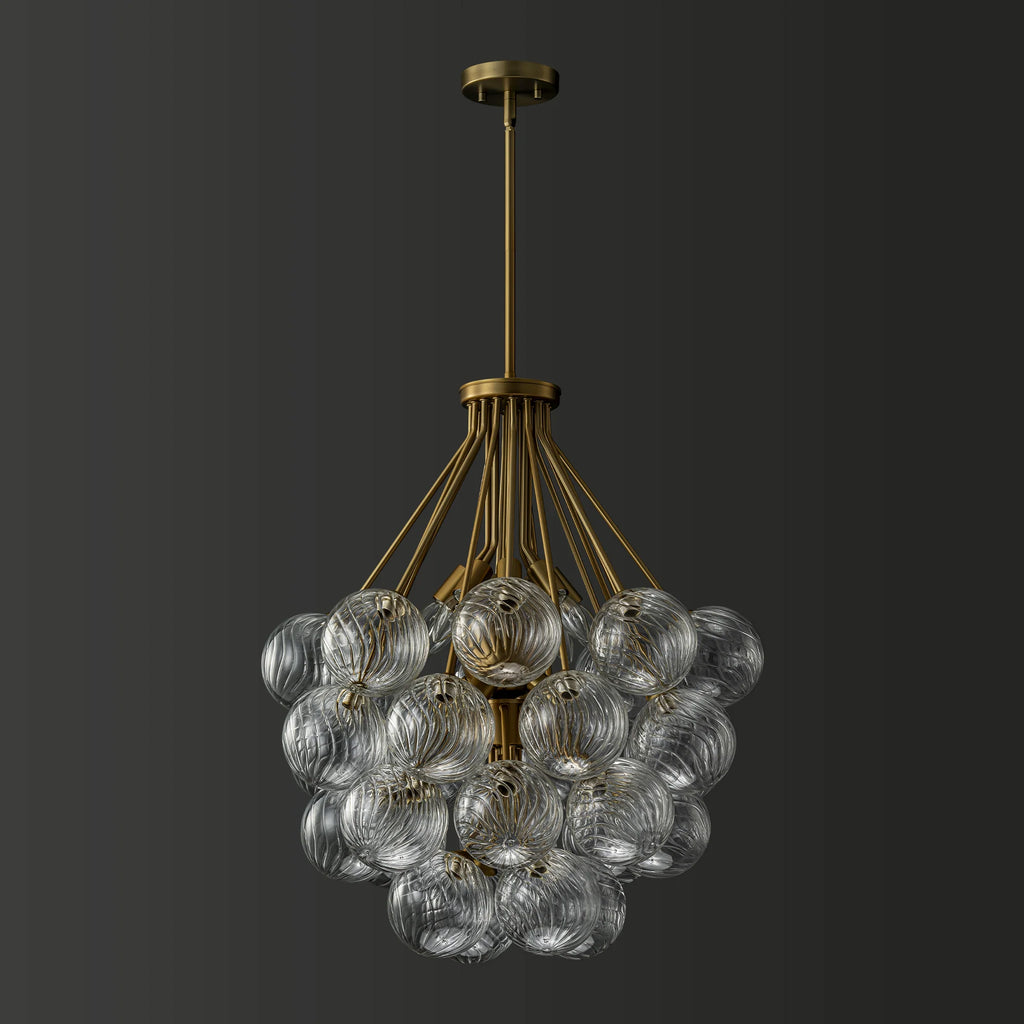 12-Light Glass Globe Sputnik Chandelier C24731