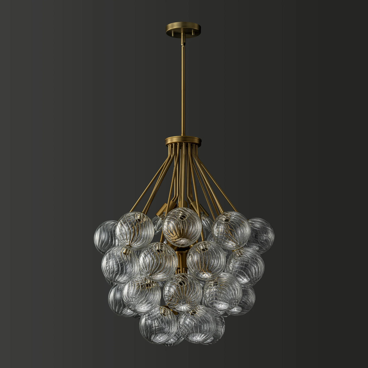 12-Light Glass Globe Sputnik Chandelier C24731