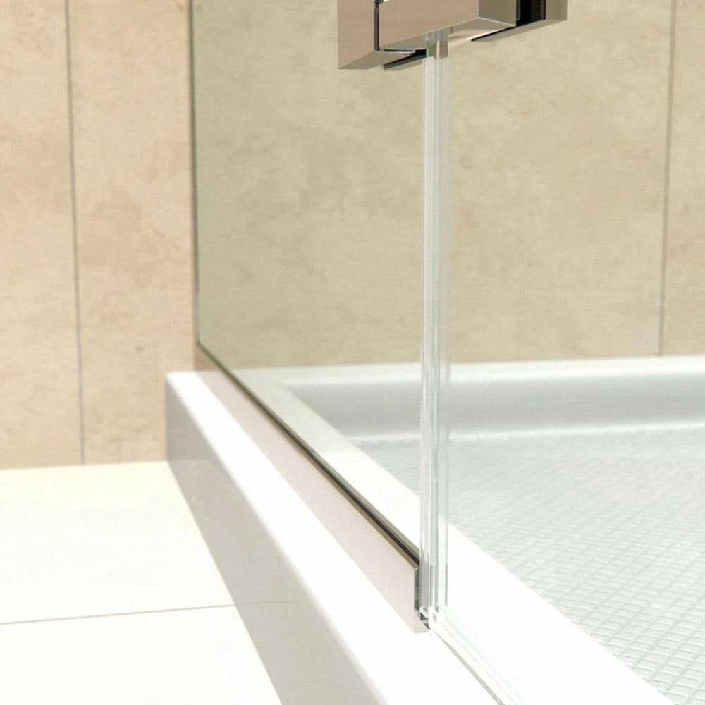 Frameless Shower Door in Brushed Nickel D734343