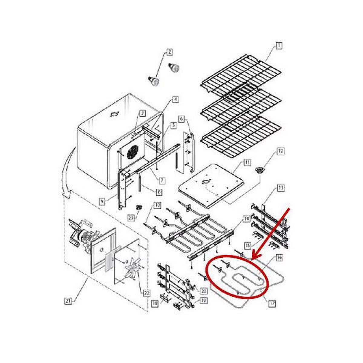 BAKE ELEMENT INNER 30 N9761