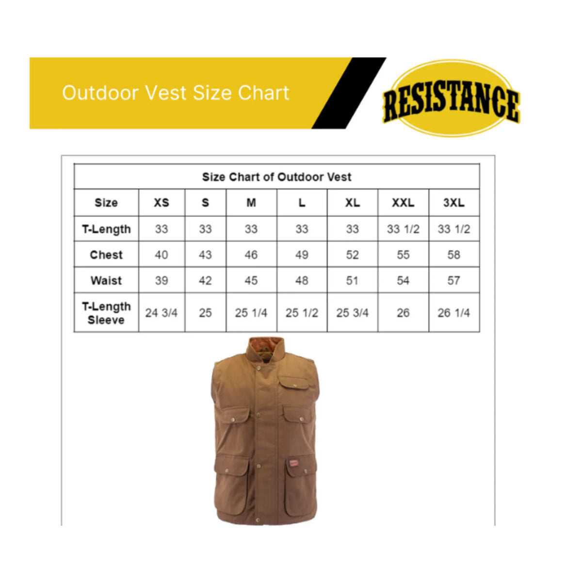 Waterproof Breathable Cotton Oilskin Outdoor Vest U870688