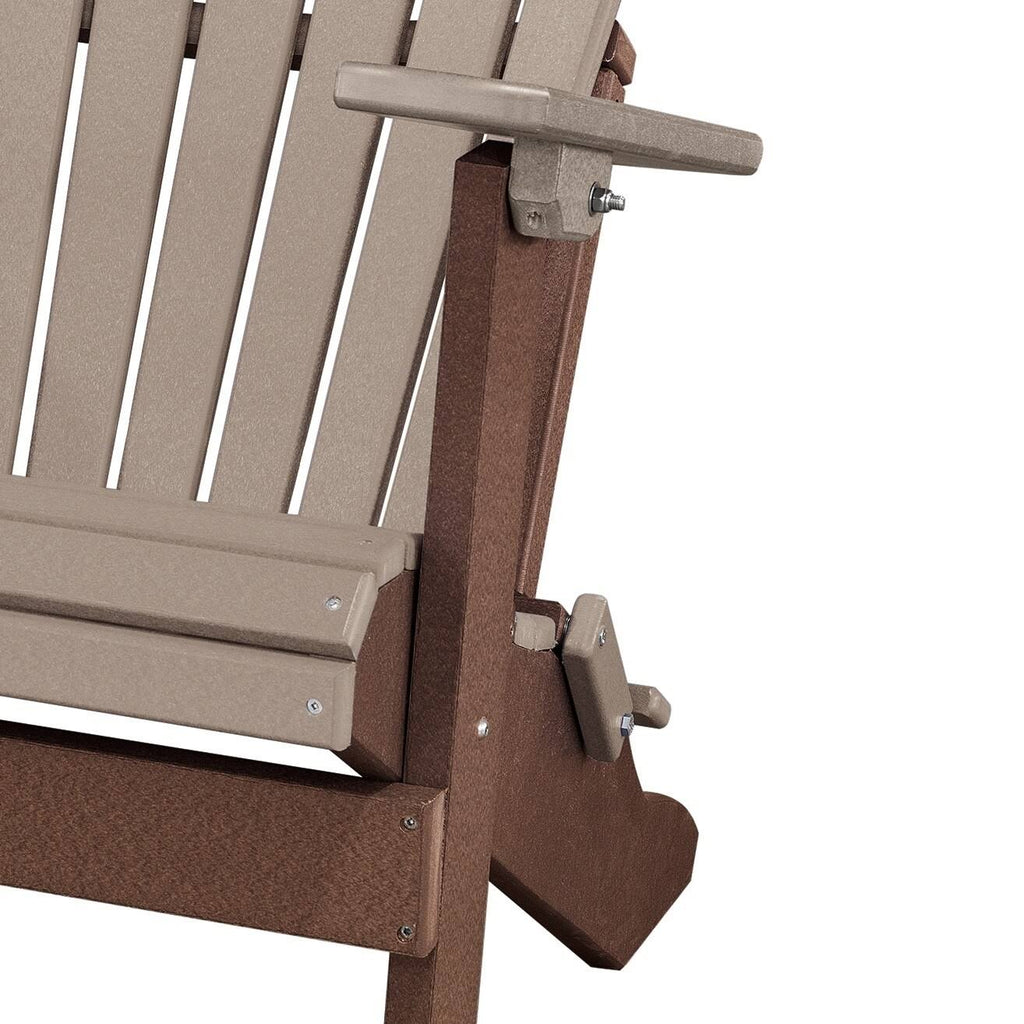 Weatherwood Tudor Brown Folding Adirondack Chair P7203