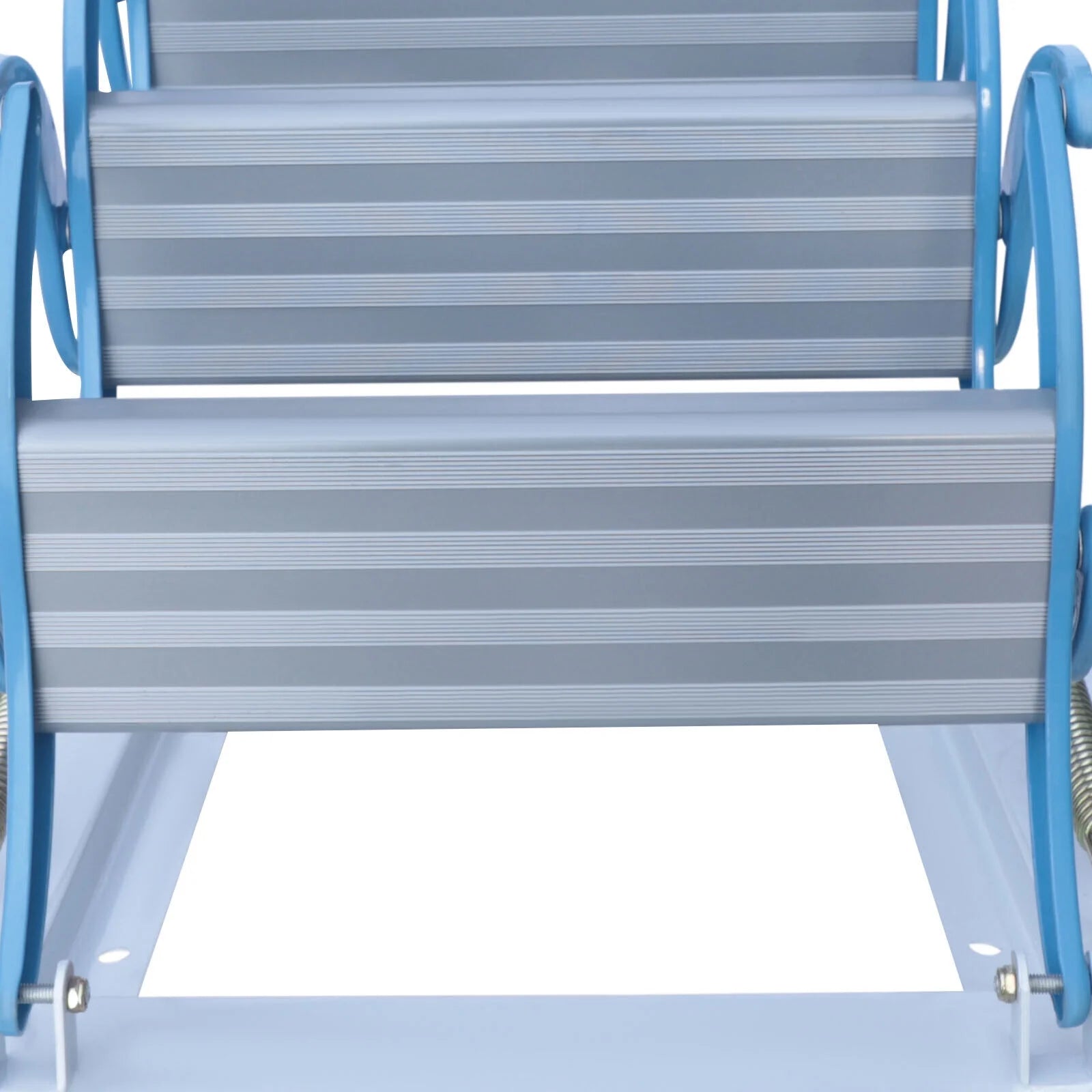 Telescopic Pulldown Attic Ladder with Armrests, 12-Steps Wall-Mounted Retractable Folding Stairs V48436