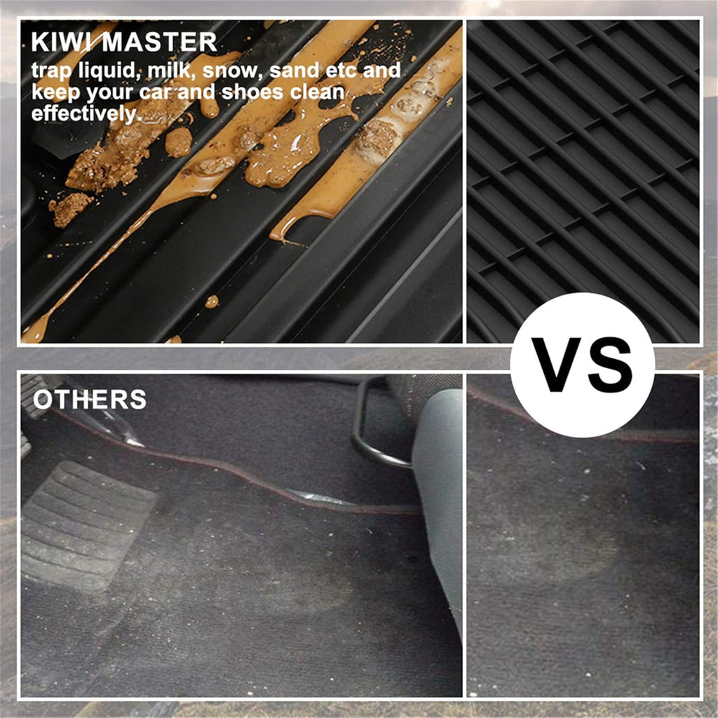 Black TPE Floor Mats for Toyota Tacoma Double Cab Q296