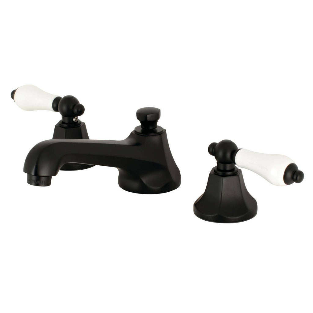 Matte Black 8 in. Widespread Bathroom Faucet V2841