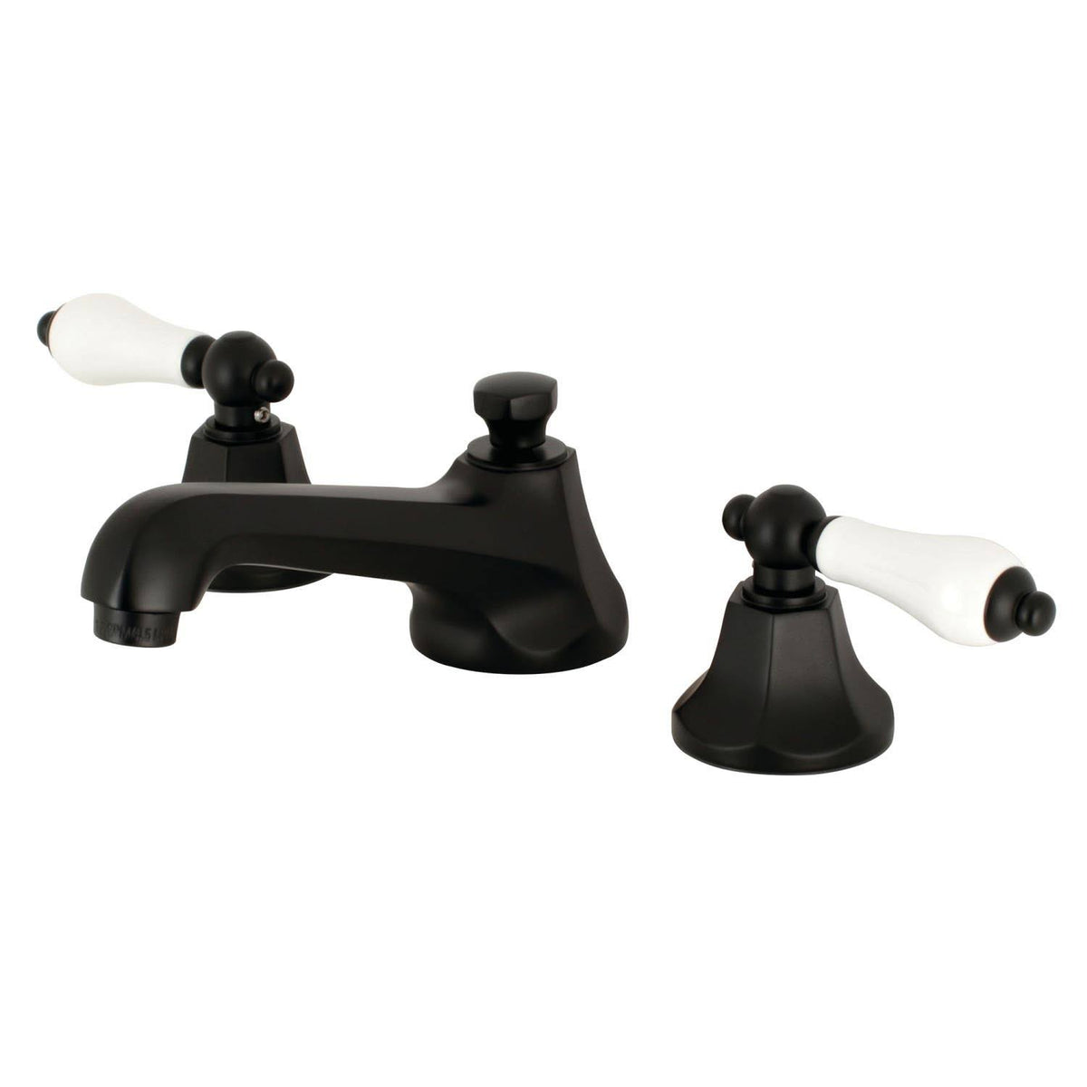 Matte Black 8 in. Widespread Bathroom Faucet V2841