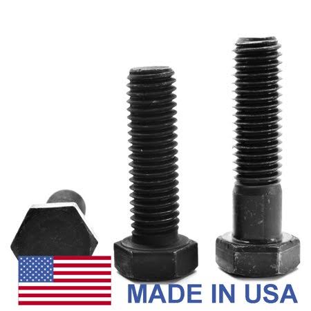 1 inch-14 x 4 inch UNS Grade 8 Hex Cap Screw Alloy Steel Black Oxide Pk 10 R1519