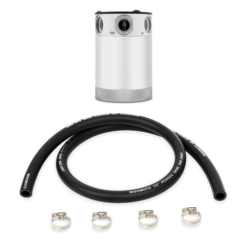 Polished 3 Port Compact Baffled Oil Catch Can I945