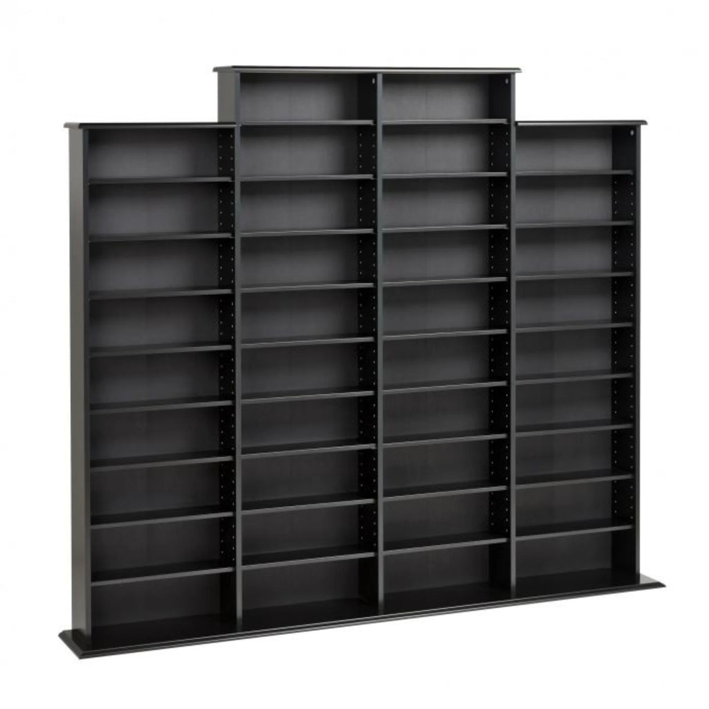 Black CD DVD Wall Media Storage Rack Z44095