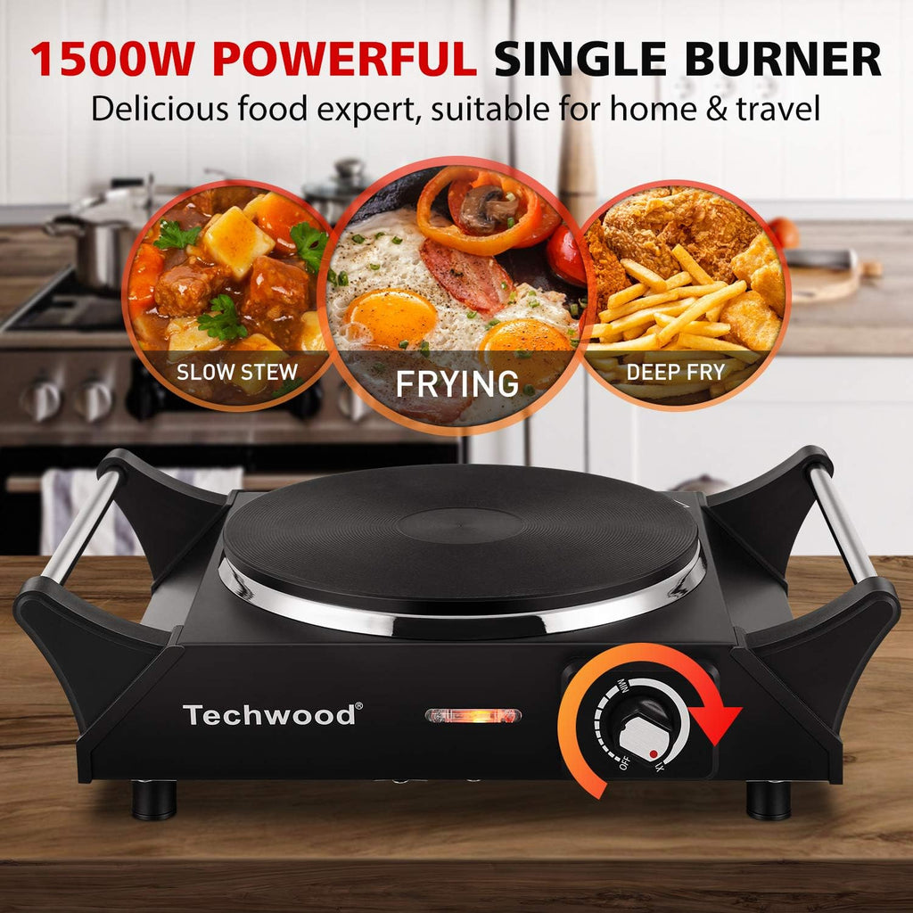 1500W Portable Electric Single Burner Hot Plate W74561