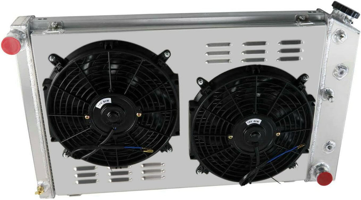 3 Row Aluminum Radiator with Electric Fan Shroud Relay G340014