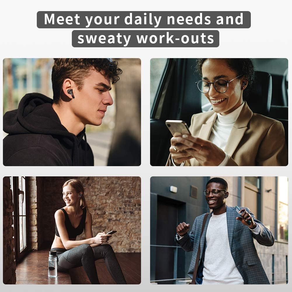 True Wireless Earbuds with 4 Noise Cancelling Microphones, ANC 8.0, Touch Control, USB C, 40H Playtime M711