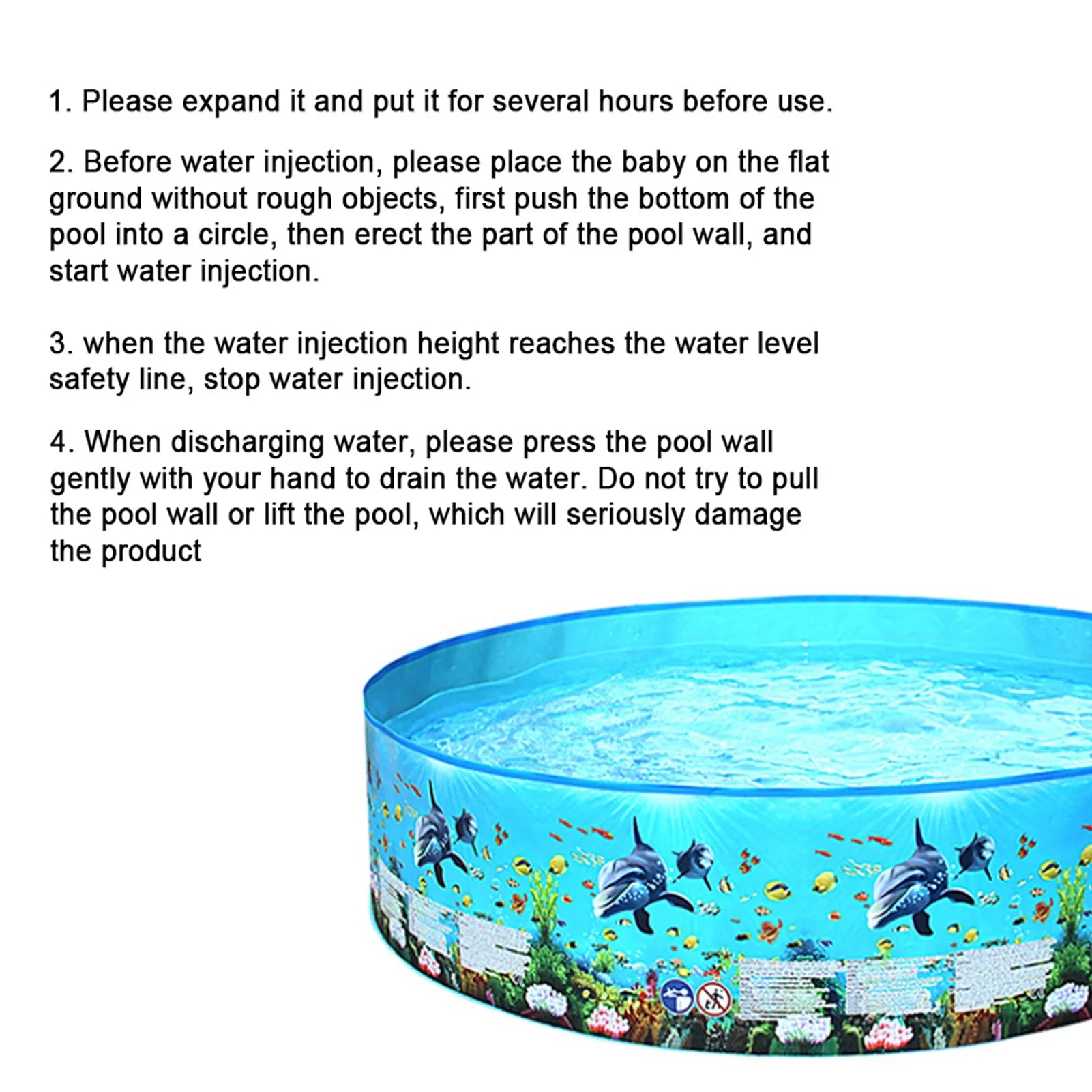 Inflatable Plastic Outdoor Kids Lounge Pool X6278