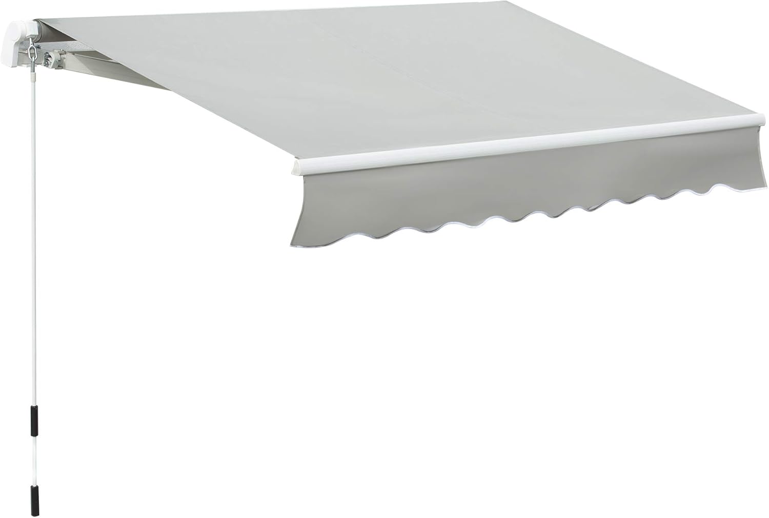 Green White Retractable Patio Awning A646557