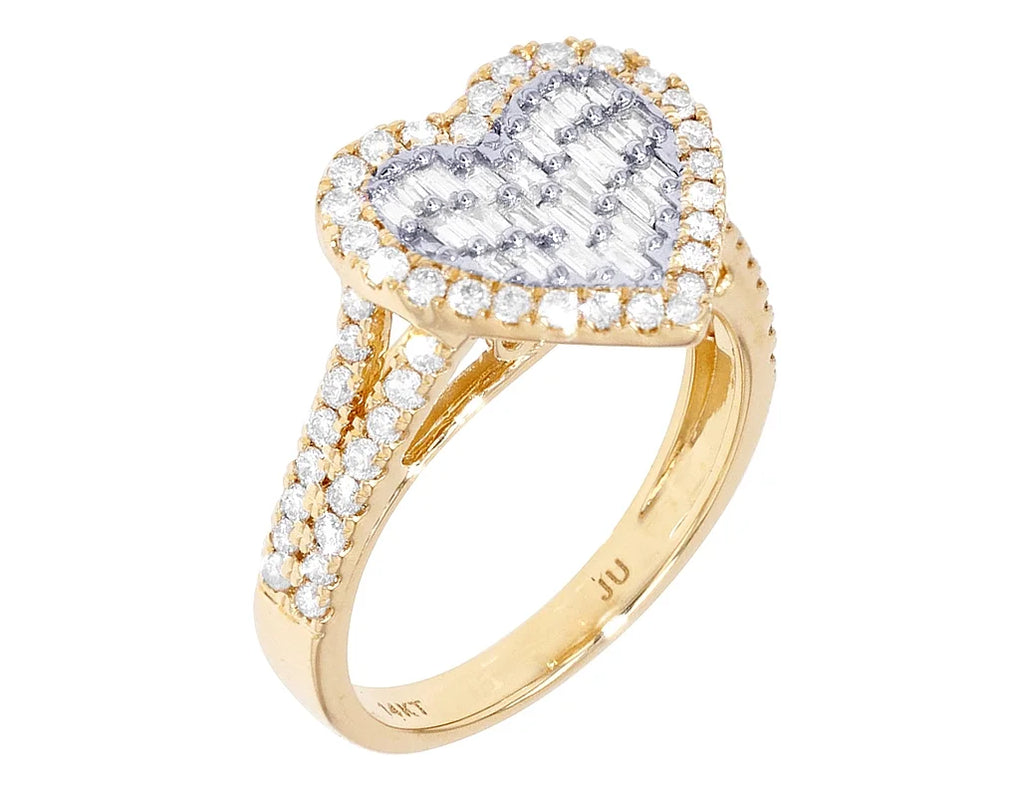 14K Yellow White Gold Diamond Engagement Ring U93367