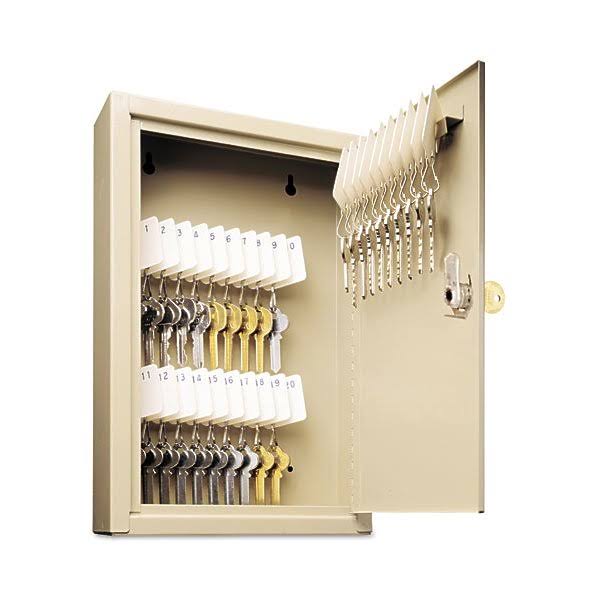 Key Cabinet with 30 Hooks, Steel T902