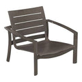 Graphite Aluminum Slat Patio Dining Chair G1015