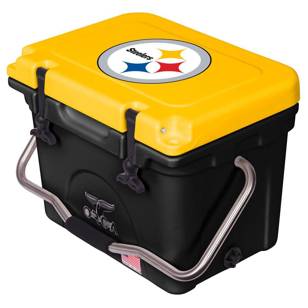 Black/Gold 20-Quart Hard-Sided Cooler U958