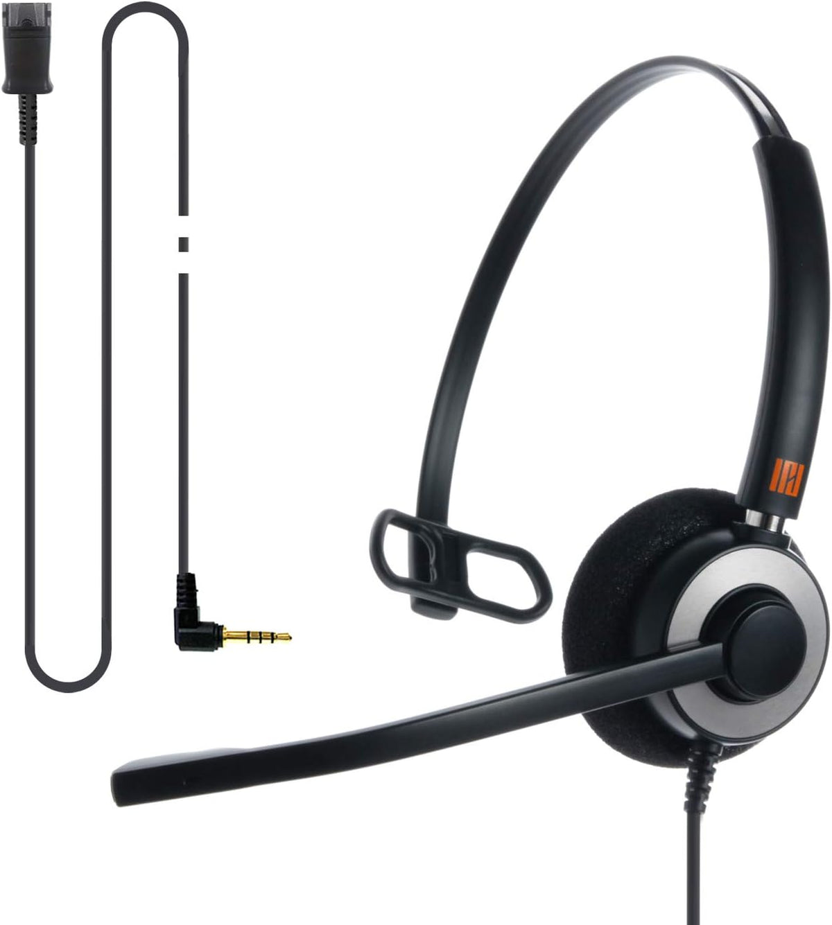 Professional Monaural Noise Cancelling Corded Headset Pack of 2 S404583